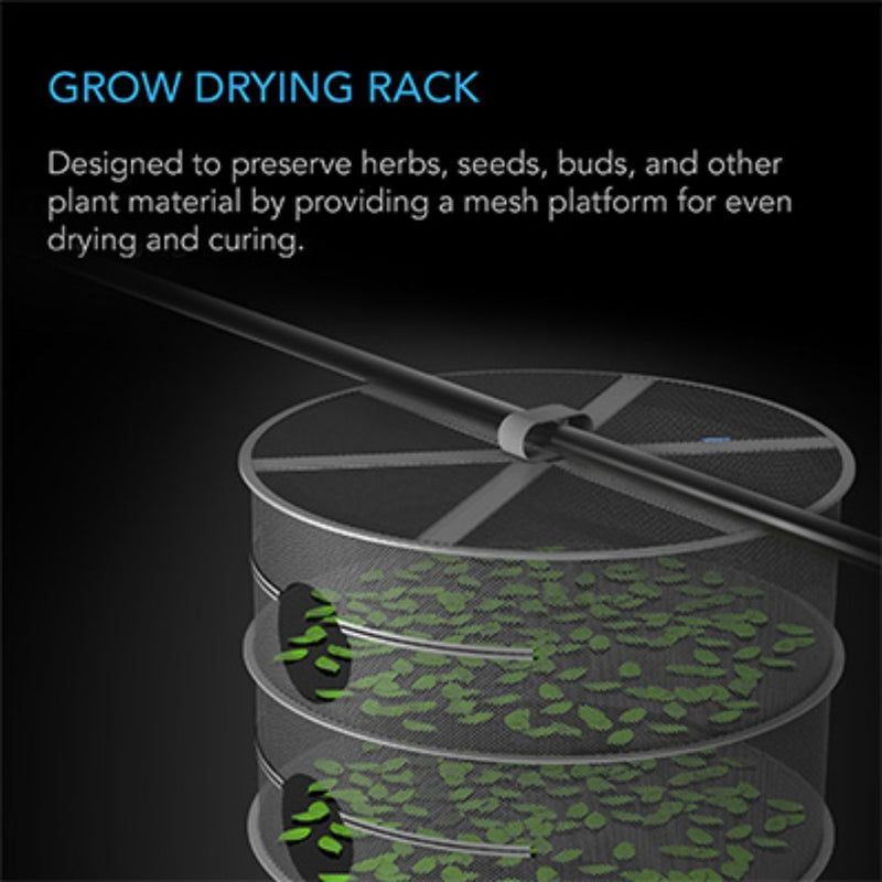 AC Infinity Four-Tier Hanging Herb Drying Rack 24" (61 cm) Whole Leaf Healing Tree