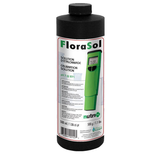 NUTRI+ FLORASOL CALIBRATION SOLUTION PH 7 500ML Whole Leaf Healing Tree
