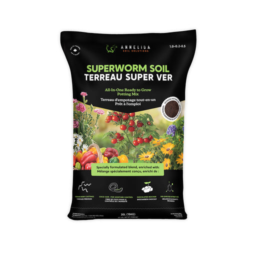 Annelida Superworm Soil 30L Whole Leaf Grow & Garden Supplies