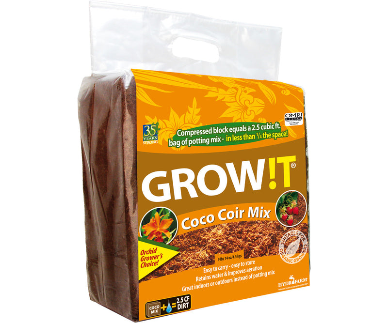GROW!T Coco Coir Mix Block Whole Leaf Healing Tree