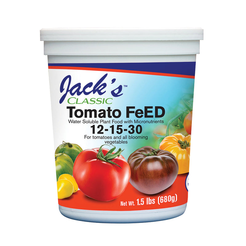 Jack's Classic Tomato FeED 12-15-30 1.5 lb Whole Leaf Healing Tree