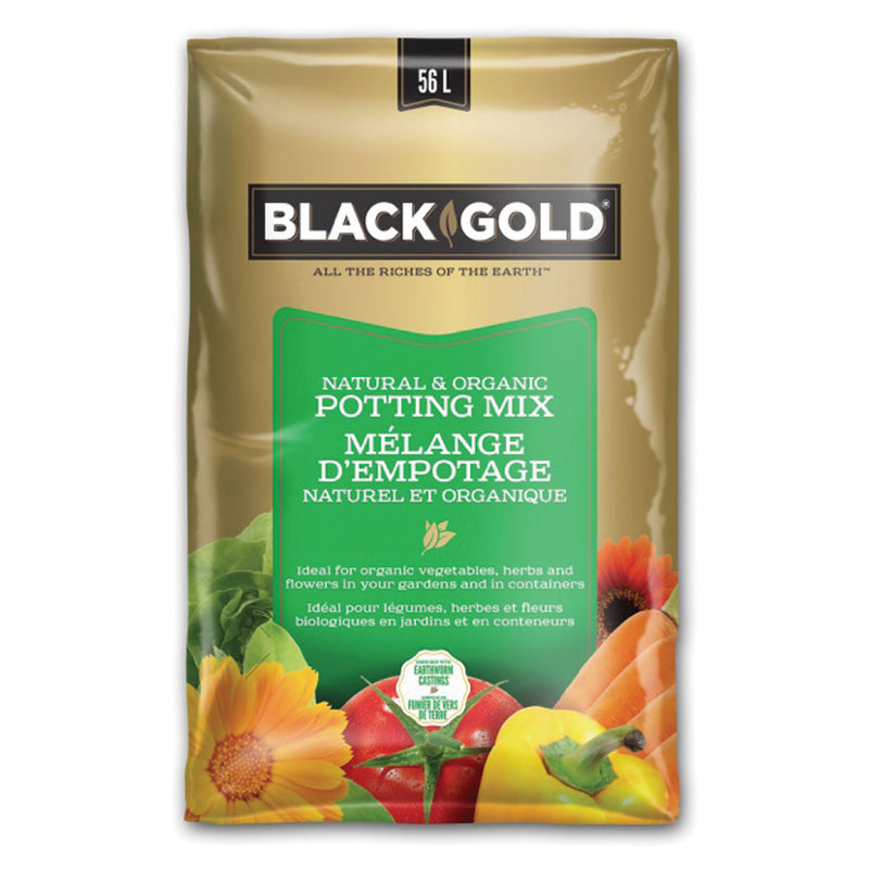 Black Gold Natural & Organic Potting Mix 56 L Whole Leaf Healing Tree
