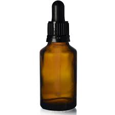 Amber/Green Bottle w/Eye Dropper Uline