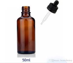 Amber/Green Bottle w/Eye Dropper Uline