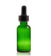Amber/Green Bottle w/Eye Dropper Uline