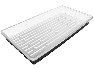 Mondi Thick Black & White Propagation Tray No Holes Eddi's