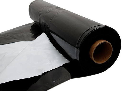Poly 10' x 100' Thermoflo Black and White Quality Wholesale